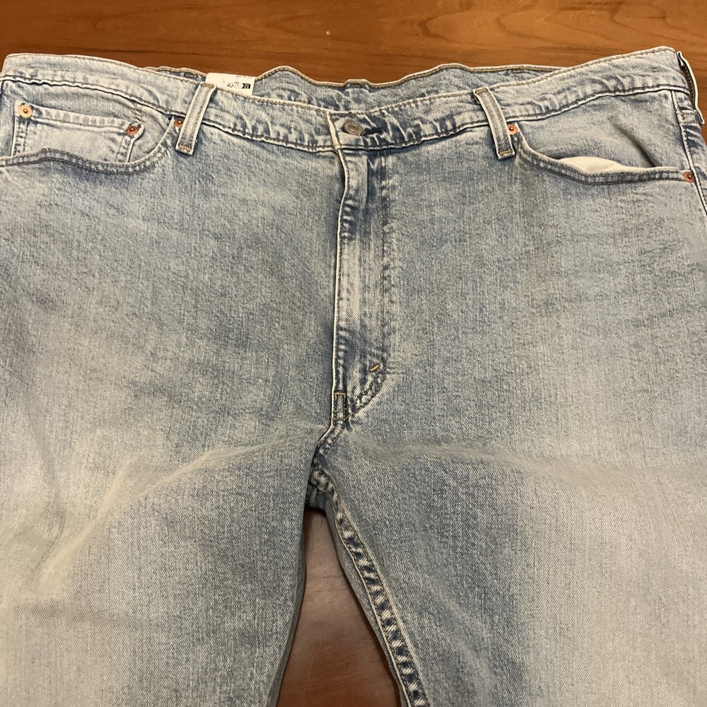 Levi's 502 Jeans Flex Stretch Men's Size 46x32 Light Blue Wash